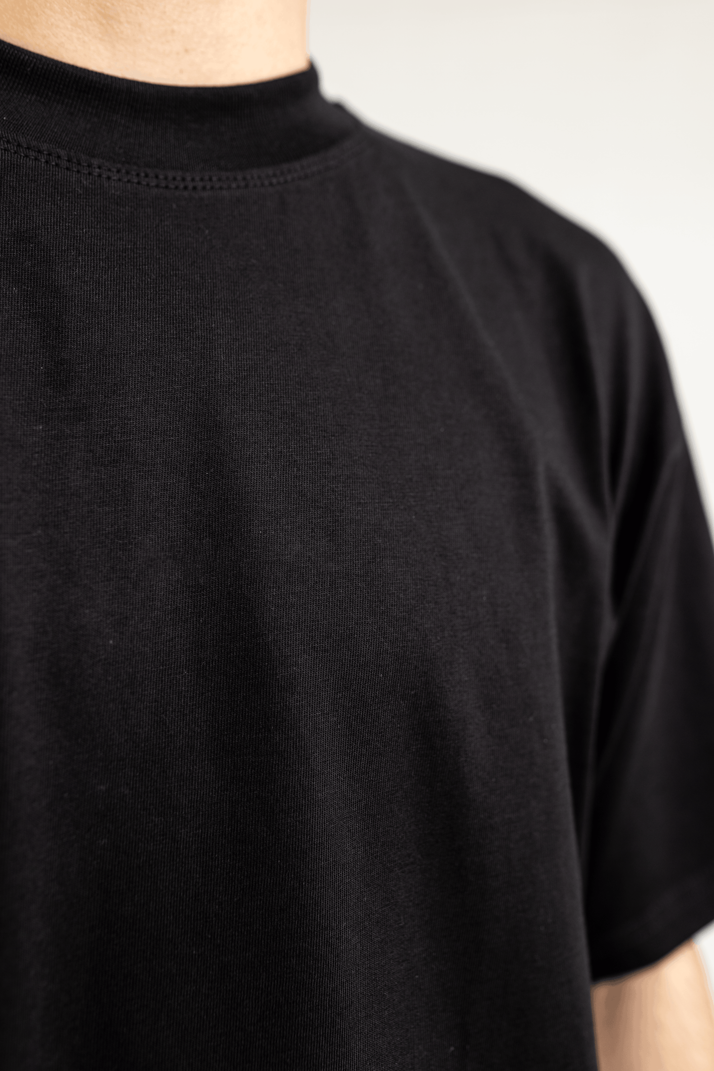 Black Plane Drop Sholder T-Shirt